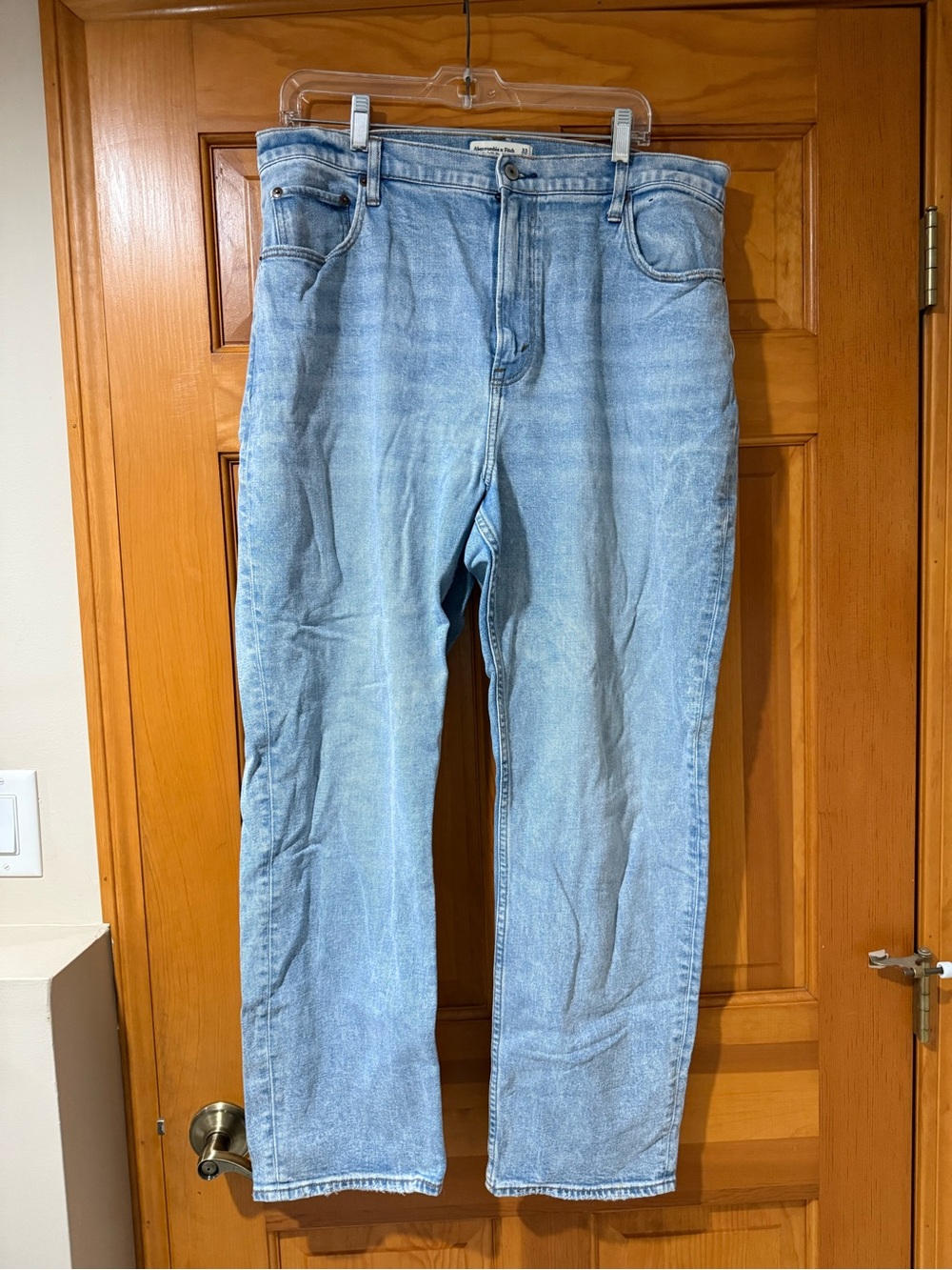 Abercrombie & Fitch Curve Love The Ankle Straight Ultra High Rise Size 33